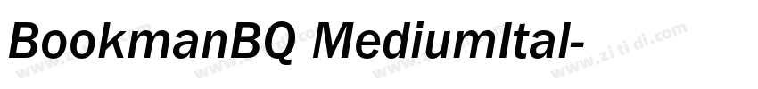 BookmanBQ MediumItal字体转换